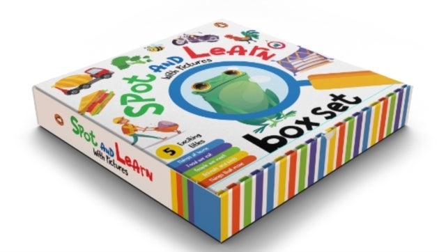 Spot and Learn with Pictures - A Boxset of 5 Fun & Interactive Board Book to Develop Observation Skills and Vocabulary for Kids, To