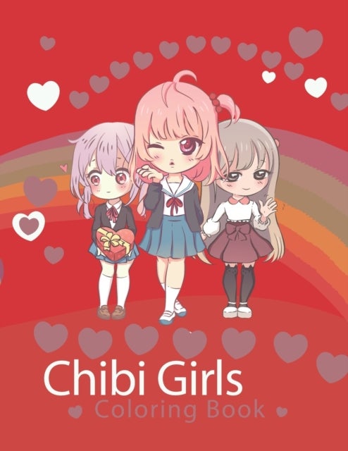 Bilde av Chibi Girls Coloring Book For Teens Av Ib Kawaii