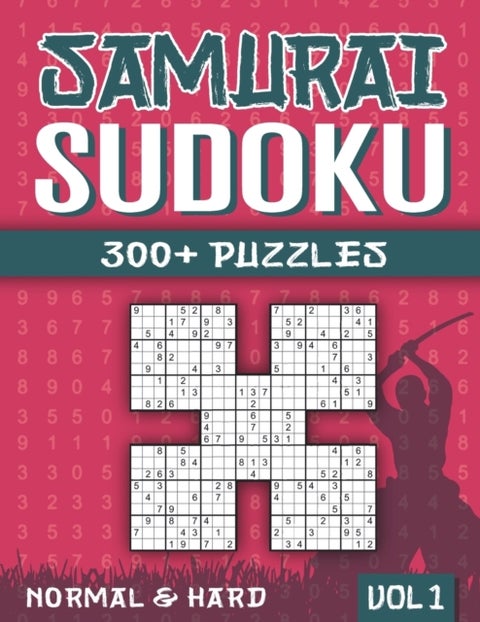 Samurai Sudoku - Sudoku Book for Adults with 300+ 5 in 1 Sudoku - Normal and Hard - Vol 1