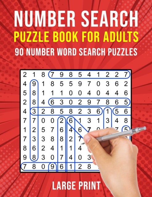 Bilde av Number Search Puzzle Books For Adults Av Puzzle King Publishing