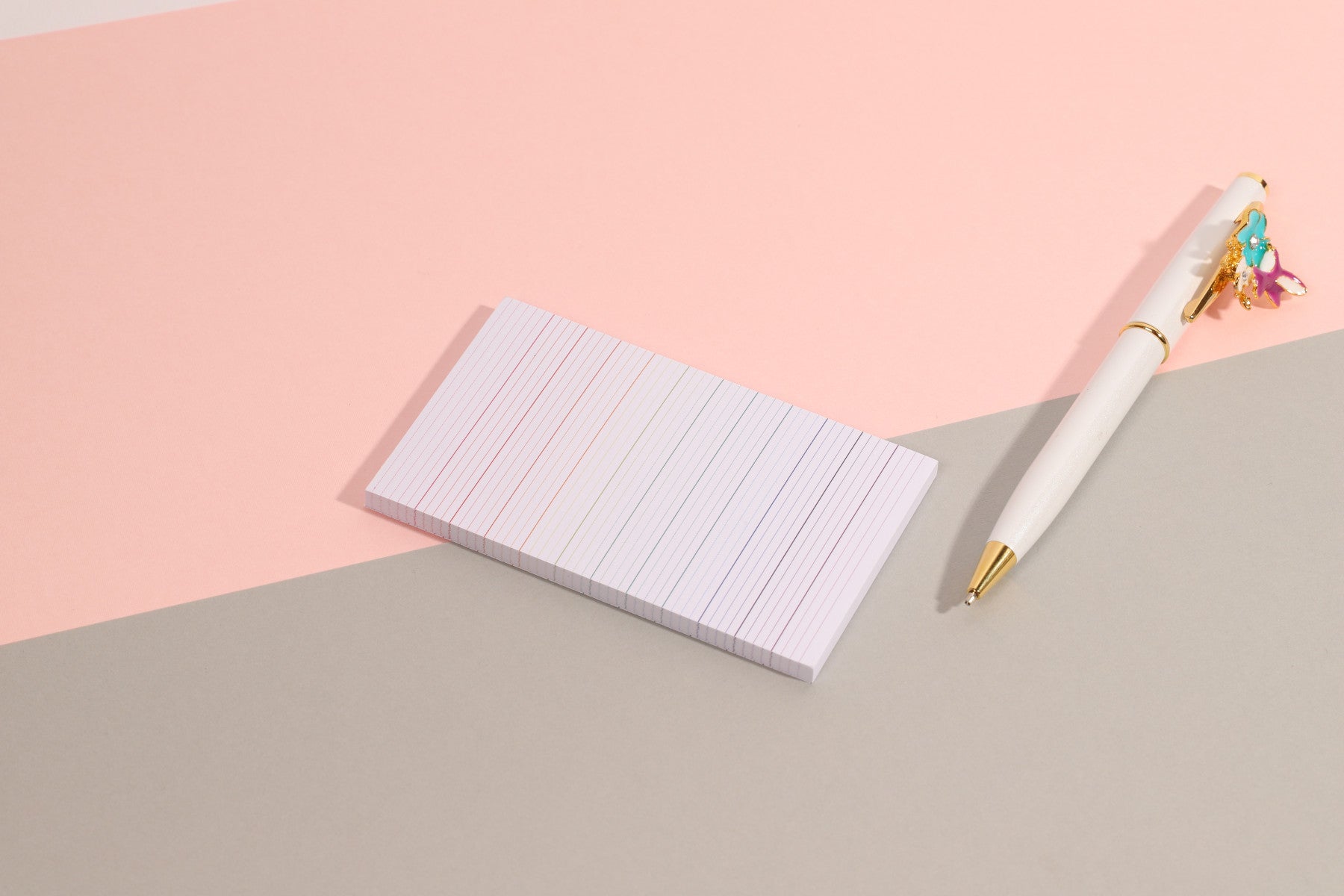 Selvklebende Rainbow Lined Sticky Note