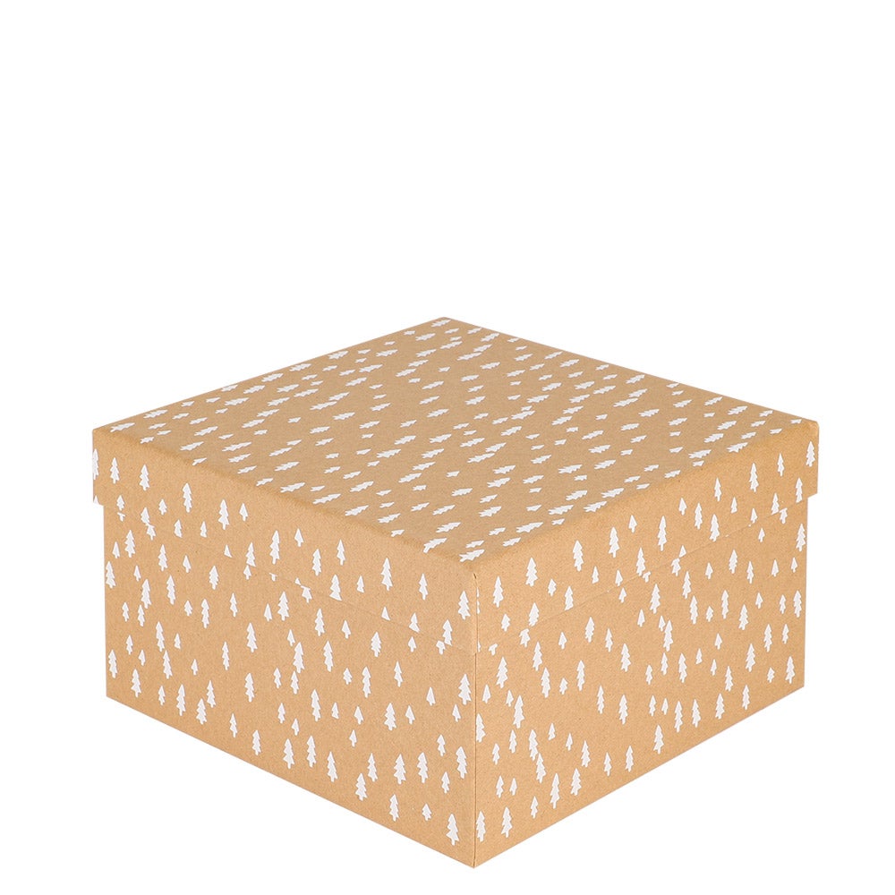 Gaveeske Xmas Kraft w/trees Fpack Med