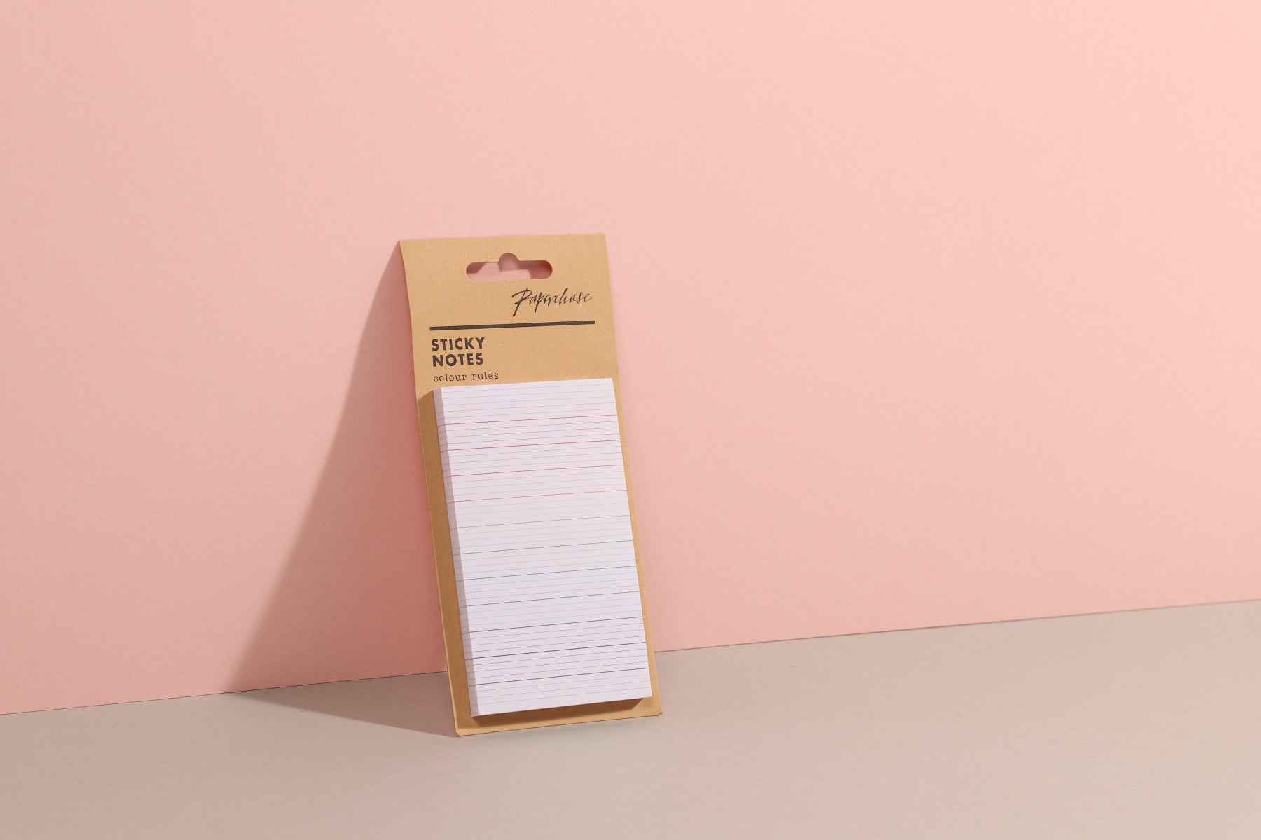 Selvklebende Rainbow Lined Sticky Note