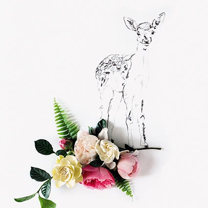 Kort 15X15  Kari Herer Deer