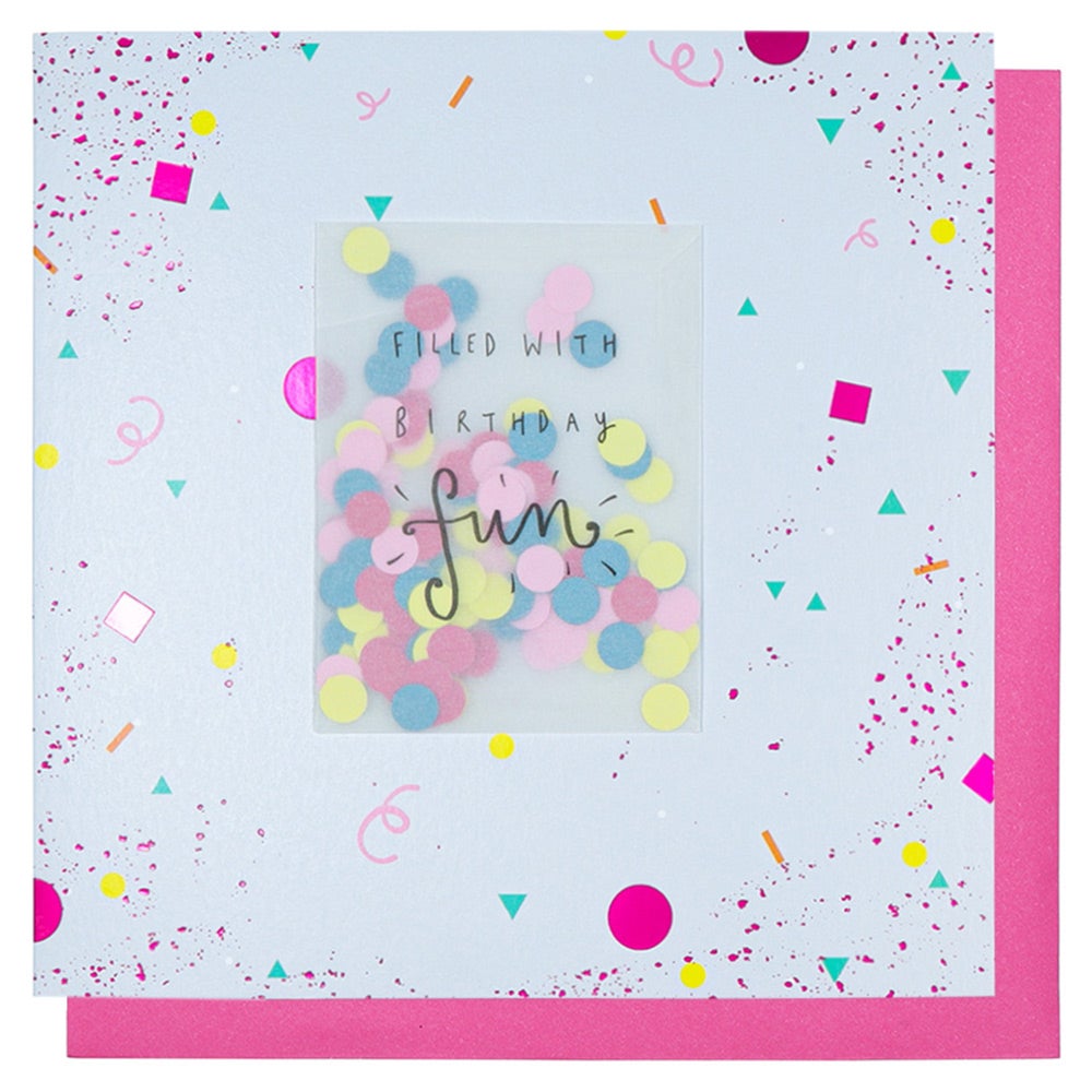 Systemkort Filled With Bday Fun Confetti