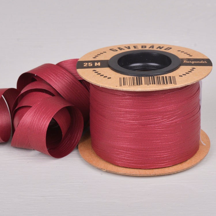 Gavebånd 10mm x 25m Burgunder