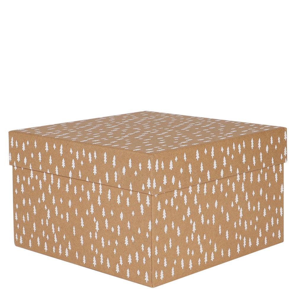 Gaveeske Jul Kraft W/Trees Lrg