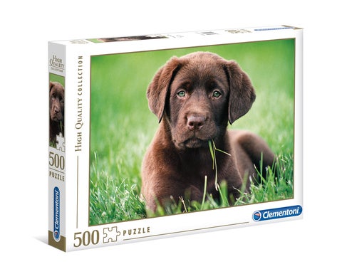 Puslespill 500 Chocolate Puppy Clementoni