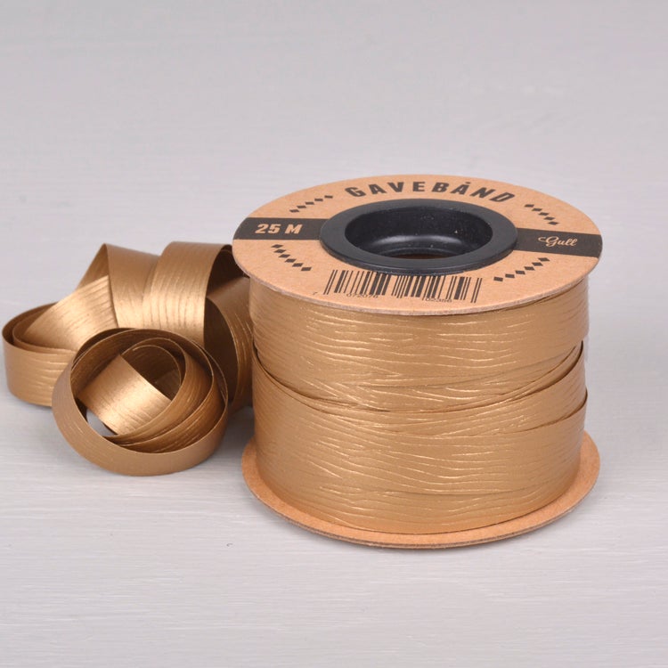 Gavebånd Gull 10mm X 25m