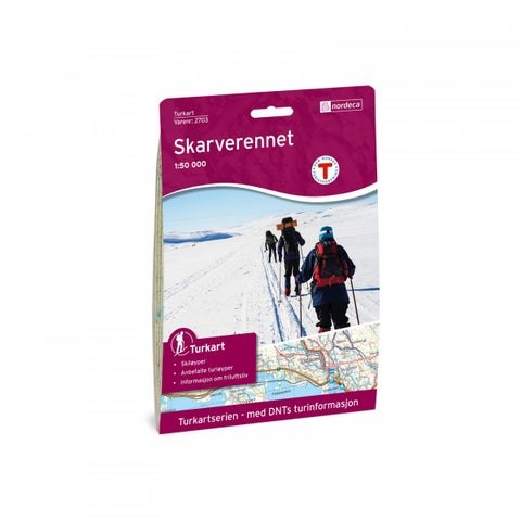 Skarverennet - Turkart 1: 50 000
