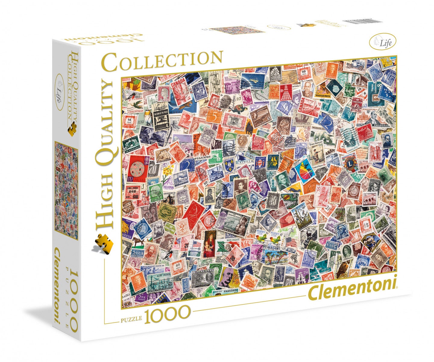 Puslespill 1000 Stamps Clementoni