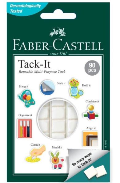 Heftemasse Faber Castell tack-it hvit 50g