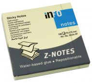 Notatblokk Z-Notes 75x75mm gul