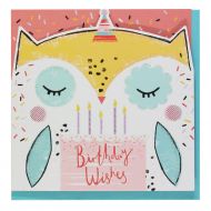Systemkort Pc Die Cut Owl Birthday Wishes