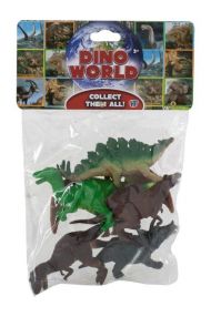 Dino World  6 Stk. Dinosaurer I Pose