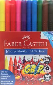 Tusj Faber Grip 10pk Pastell