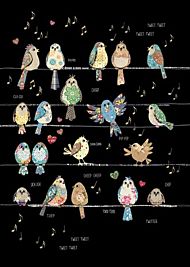 Doble kort 167x118 Jewels  Bird Tweets