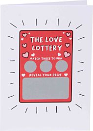 Kort Valentine The Love Lottery Scratch