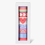 Tape Heart Rainbow 8pk
