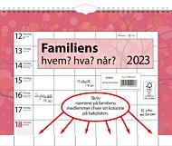Kalender 2023 Familiens Hvem, Hva, NÃ¥r