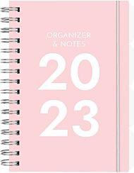 Kalender 2023 Organizer & Notes A5 Rosa