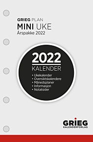 Kalender 2022 Mini Ã¥rspakke uke