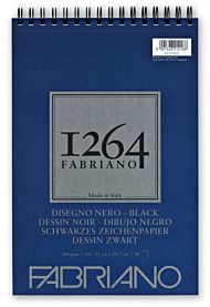 Fabriano 1264 Black Spiral A4k