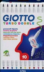 Tusj Giotto Turbo Dobbel 10 Pk