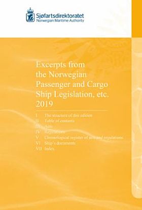 Excerpts from the Norwegian passenger and cargo ship legislation, etc. 2019