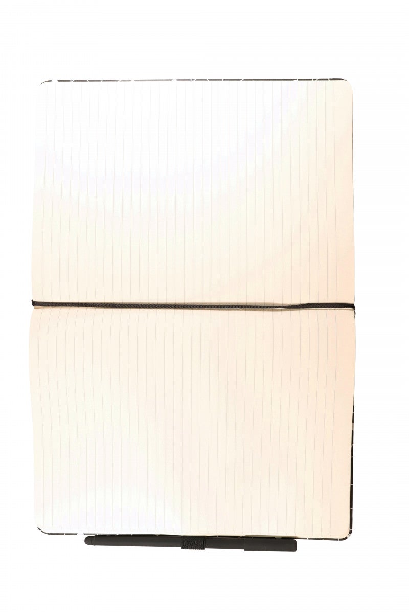 Notatbok Agenzio L Hard Black White