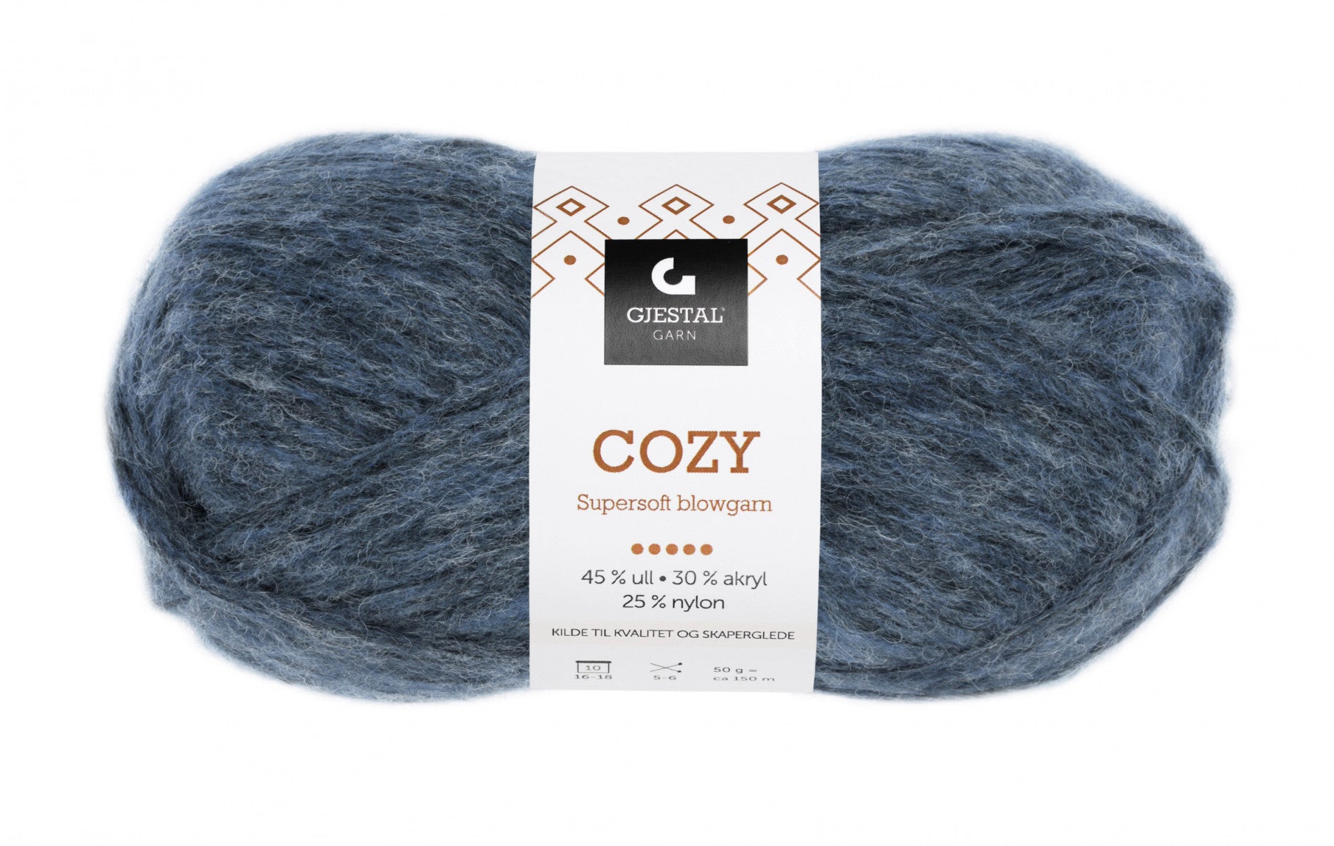 Garn Gjestal Cozy 50g Denim melert