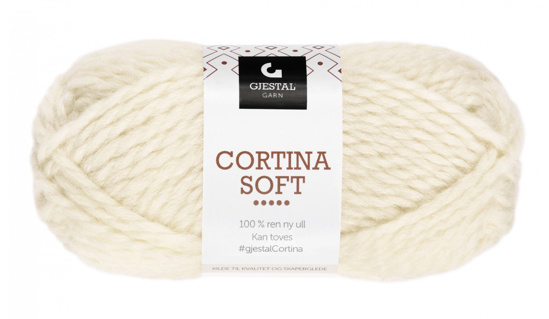 Garn Gjestal Cortina Soft 50g Hvit