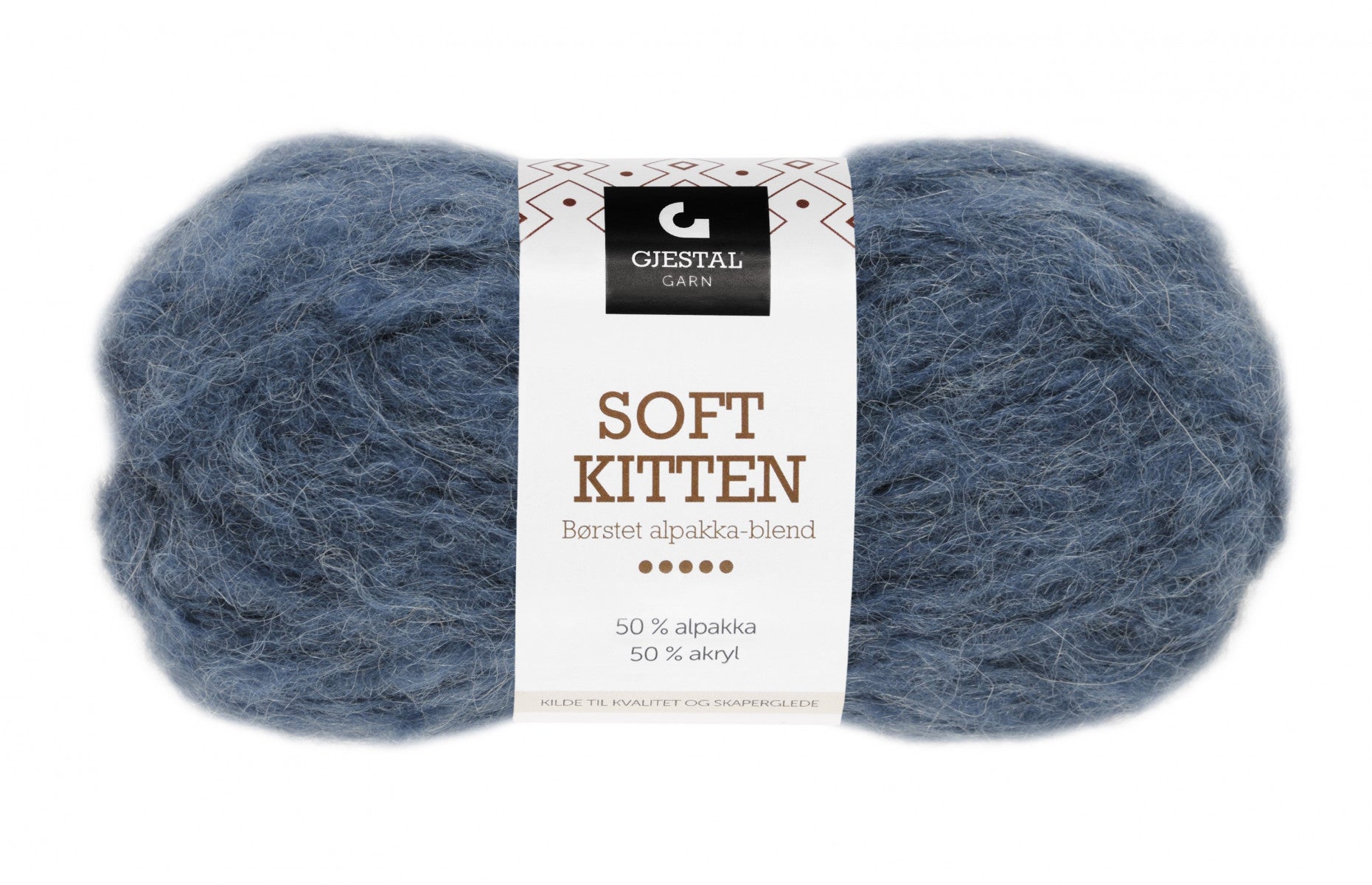 Garn Gjestal Soft Kitten 50g Denim melert