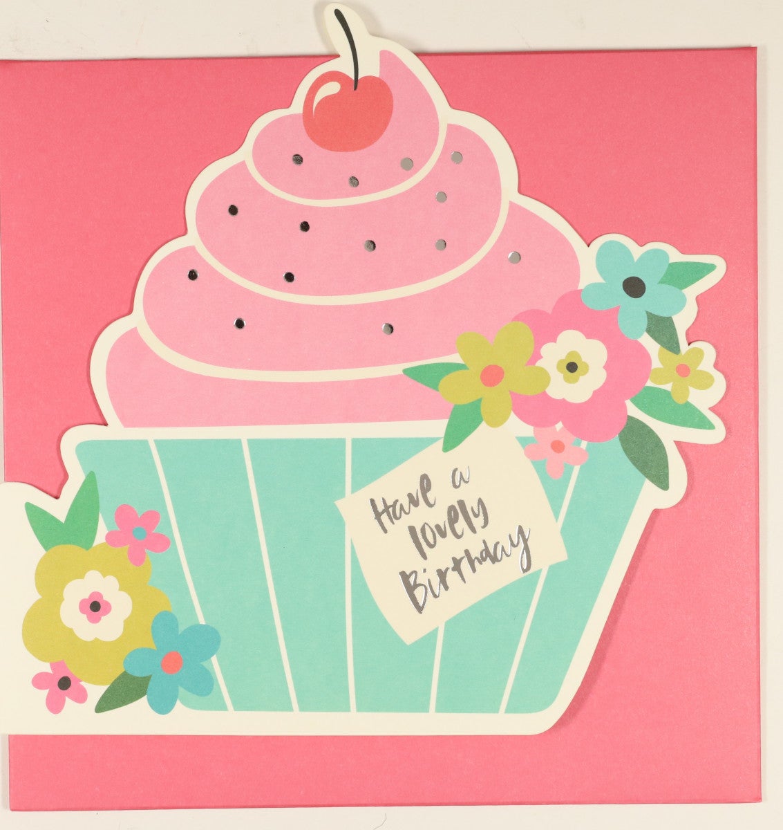 Systemkort PC Die Cut CuPCake Lovely Bday