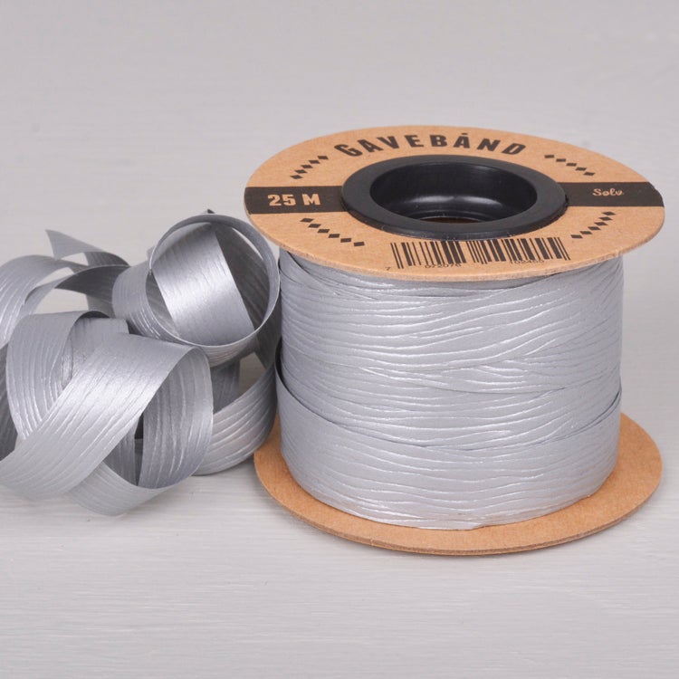 Gavebånd Sølv 10mm X 25m