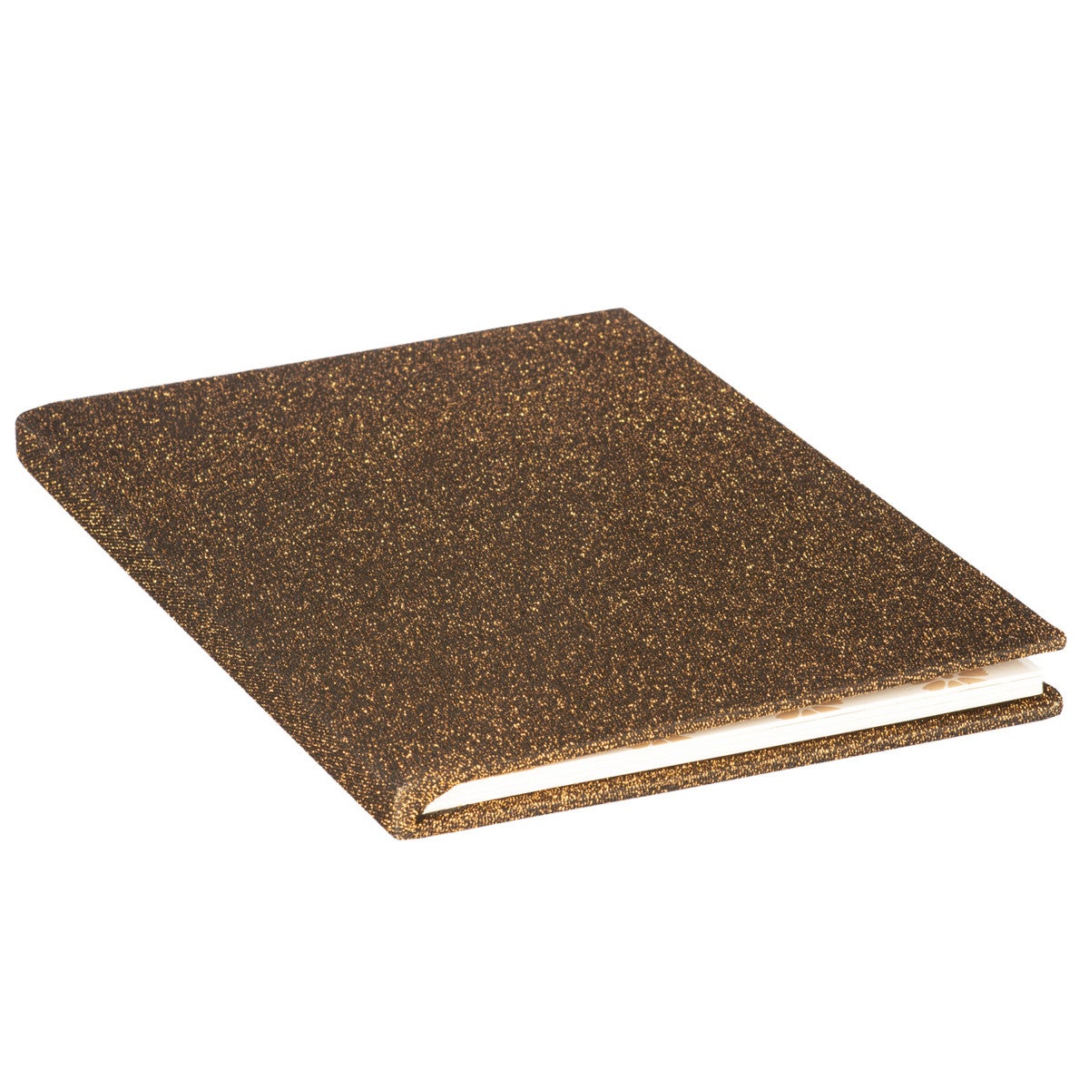 Bokbind Elastisk Glitter Brun