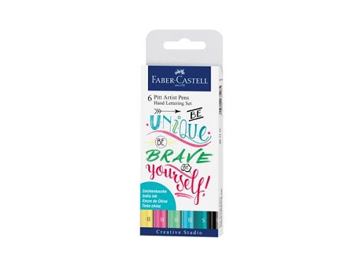 Skrivesett Faber Lettering Pastell 8 Stk