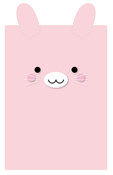 Notatbok A5 Fluffy Bunny