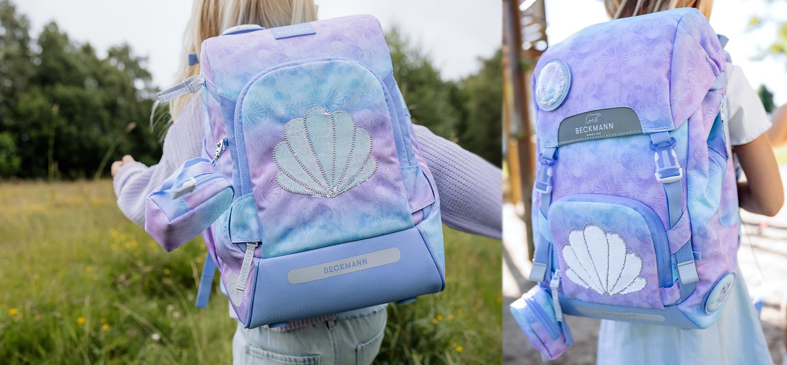 1. klassesekker Her er designet Seashell fra Beckmann i Air FLX- og Classic-modell.