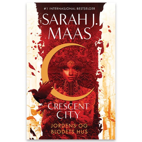 Bok på norsk av Sarah J. Maas. Jorden og blodets hus er første bok i Crescent City-serien: en episk og moderne romantasy som finner sted i en magisk, konfliktfylt verden, der én kvinne må avdekke sannheten for å få hevn og oppnå kjærlighetens legende kraf