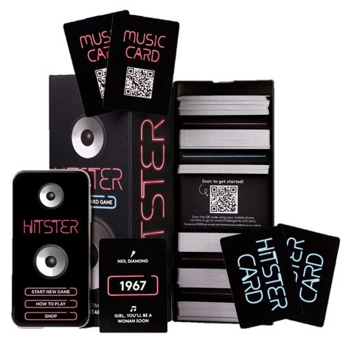 Hitster er årets beste selskapsspill. Et kjempemorsomt musikkspill for hele familien.