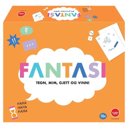 Fantasi er et aktivitet brettspill med miming, gjetting og tening. 