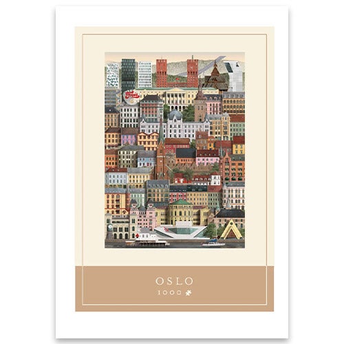 Puslespill av Martin Schwartz Puslespill av Martin Schwartz - Oslo motiv