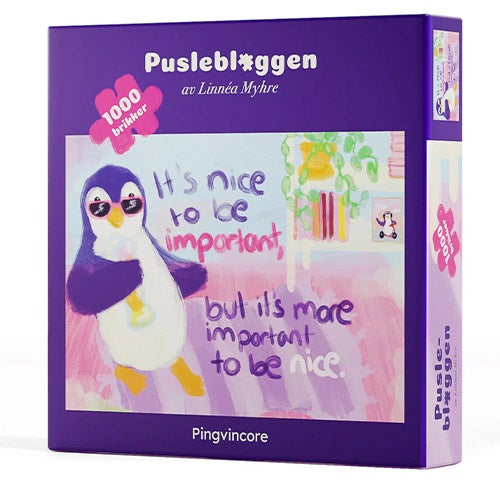 Pingvincore Puslespill 1000 Linnéa Myhre Pingvincore