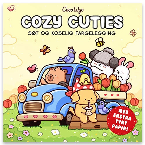 Cozy Cuties Søt og Koselig Fargelegging - Cozy fargelegging fra Coco Wyo