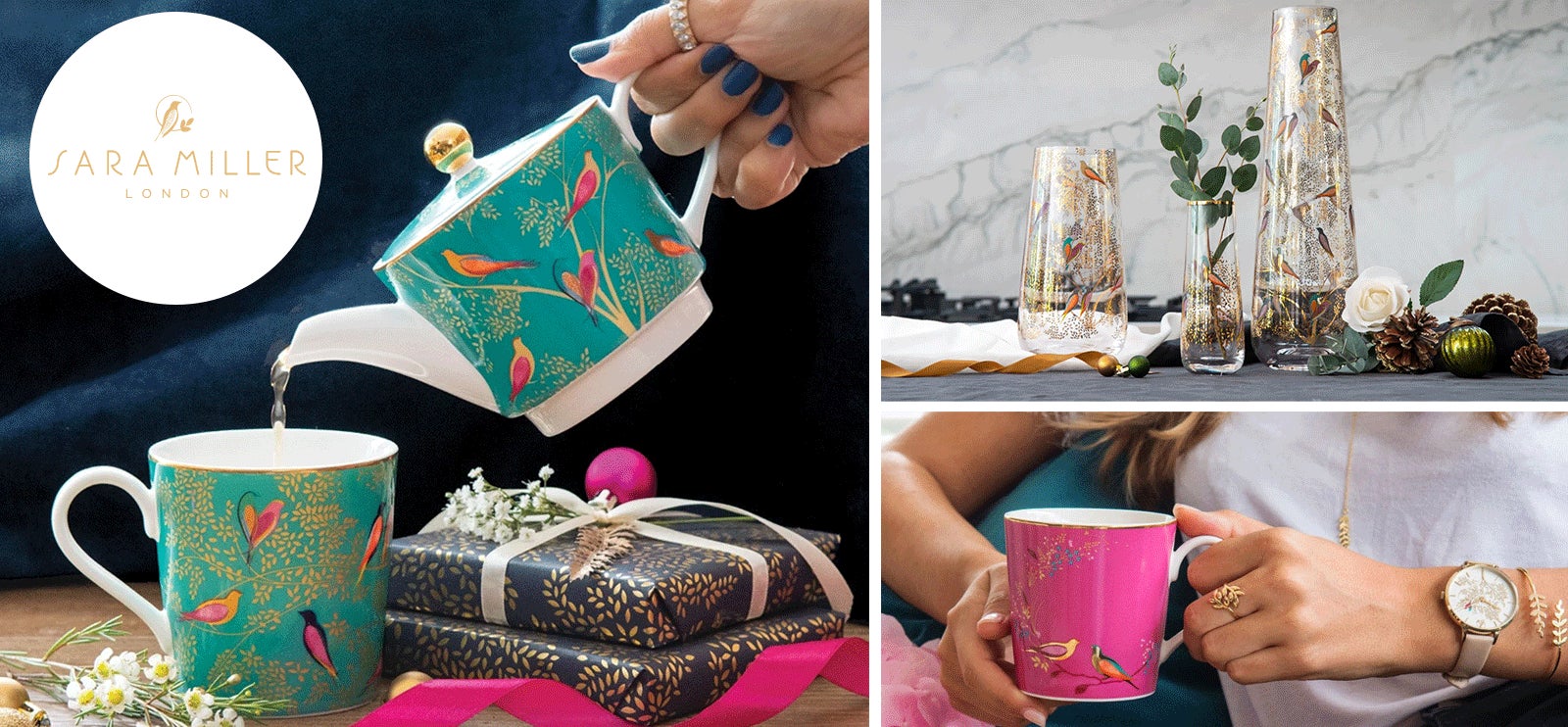 Gavetips til henne. Nydelige produkter fra Sara Miller hos Norli.