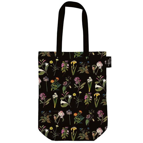 Fint sort handlenett med blomster