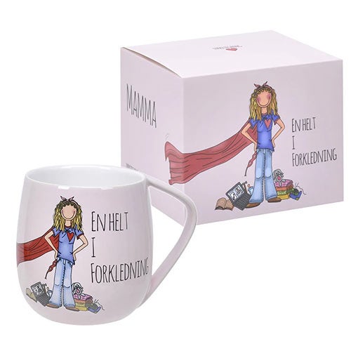 Kopp Lykketegning 40 cl Mamma rosa