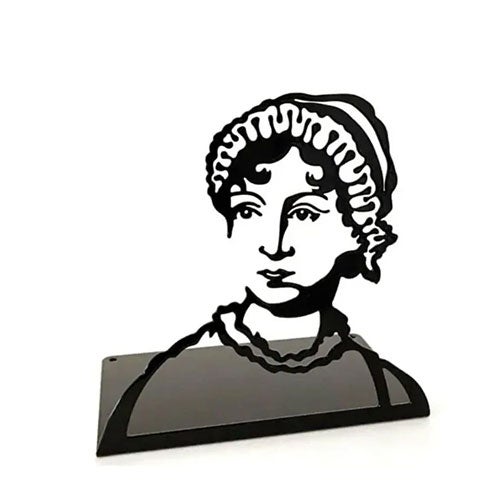 Bokstøtte med Jane Austen