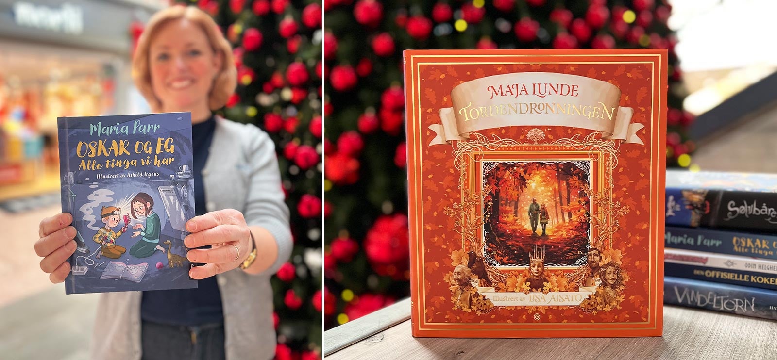 Barnebøker Bokhandleren anbefaler å gi bøkene Oskar og eg og Tordendronningen i julegave
